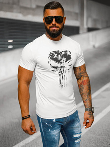 Camiseta de hombre blanco OZONEE NB/MT3045