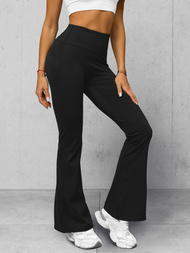 Leggings para mujer con piernas anchas negras OZONEE JS/17K588/3