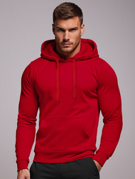 Sudadera de hombre rojo oscuro OZONEE JS/2009Z