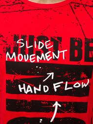 Camiseta de hombre roja OZONEE JS/KS1983Z