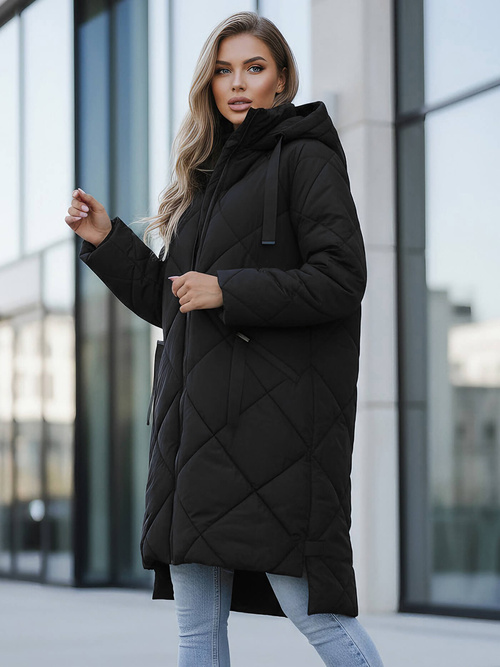 Chaqueta de mujer negra OZONEE JS/5M3168/392Z