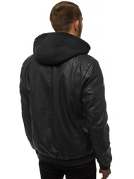 Chaqueta de hombre negro-amarilla OZONEE N/6132Z