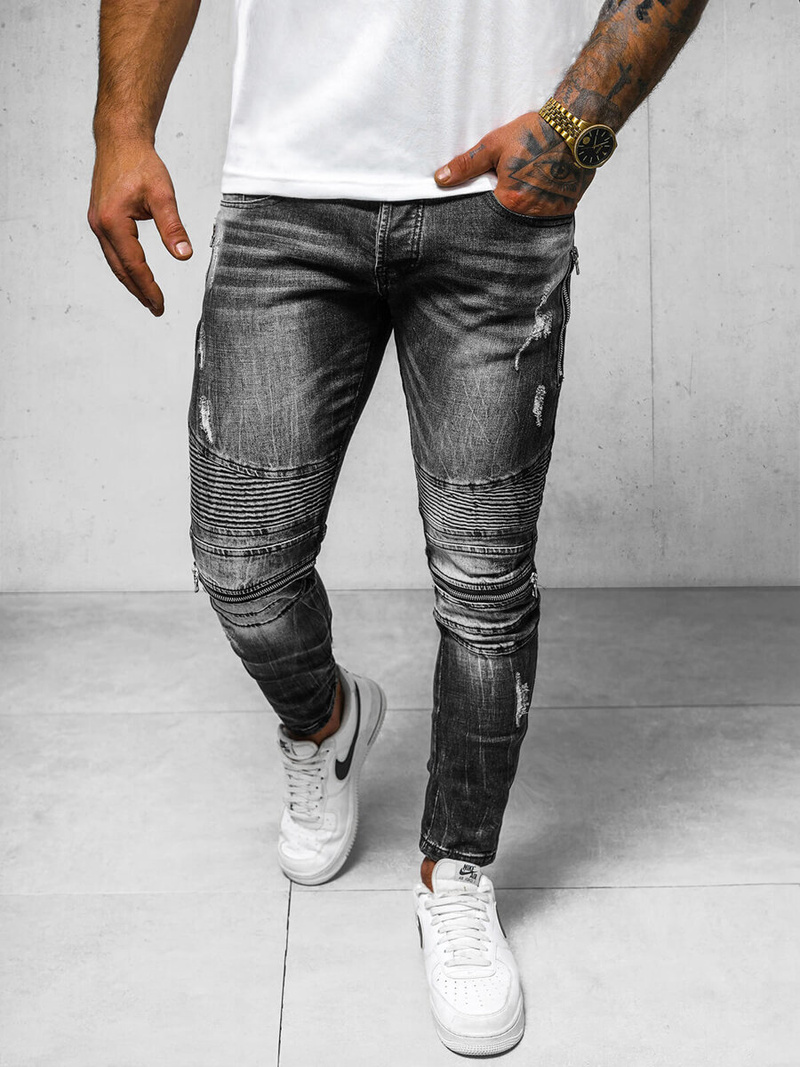 Vaquero de hombre negras OZONEE NB/MP007NZ