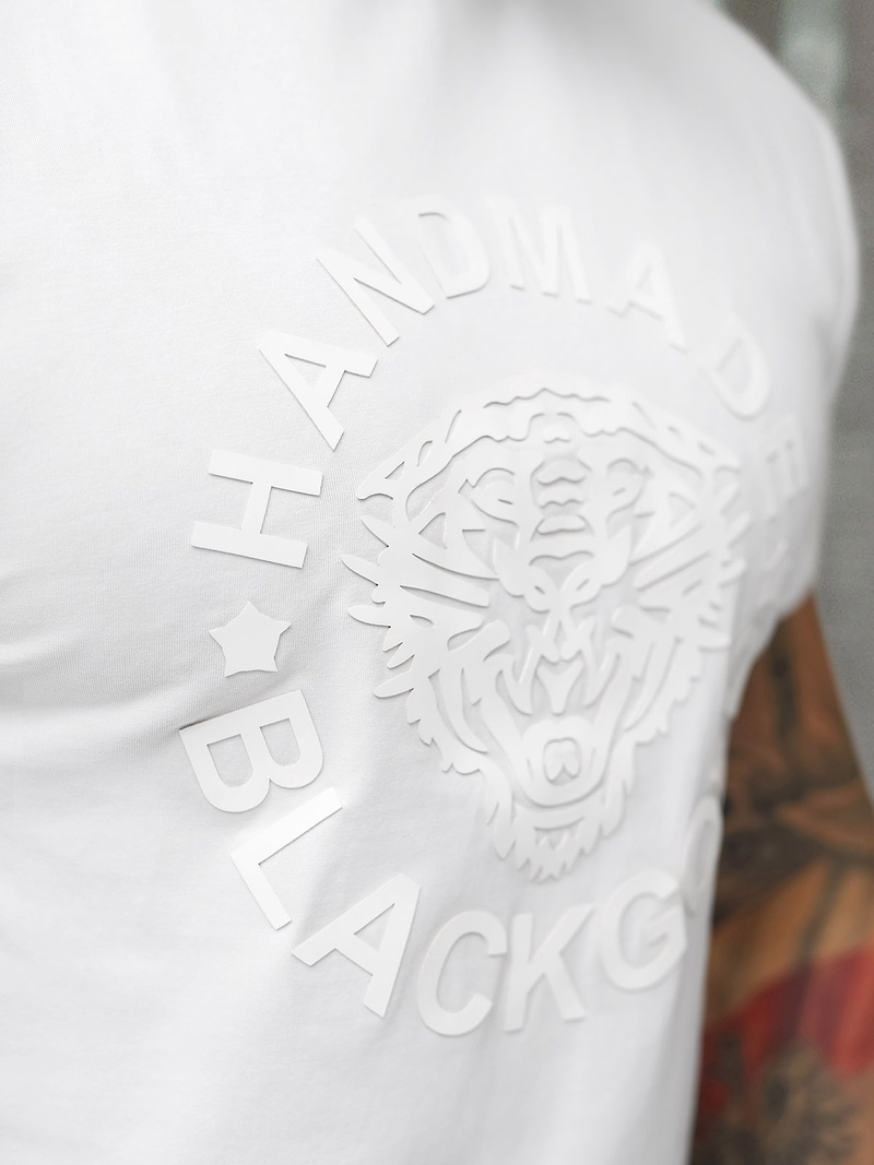 Camiseta de hombre blanco OZONEE NB/MT3019/02Z