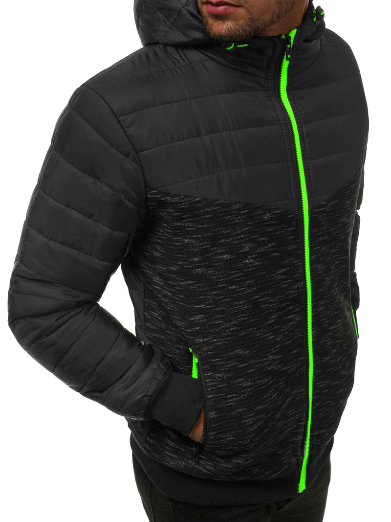 Chaqueta de hombre negra OZONEE JS/TY29