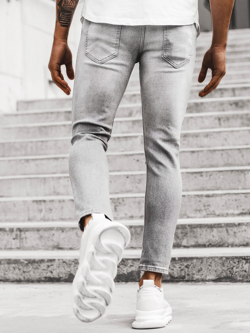 Vaquero de hombre gris OZONEE DP/587