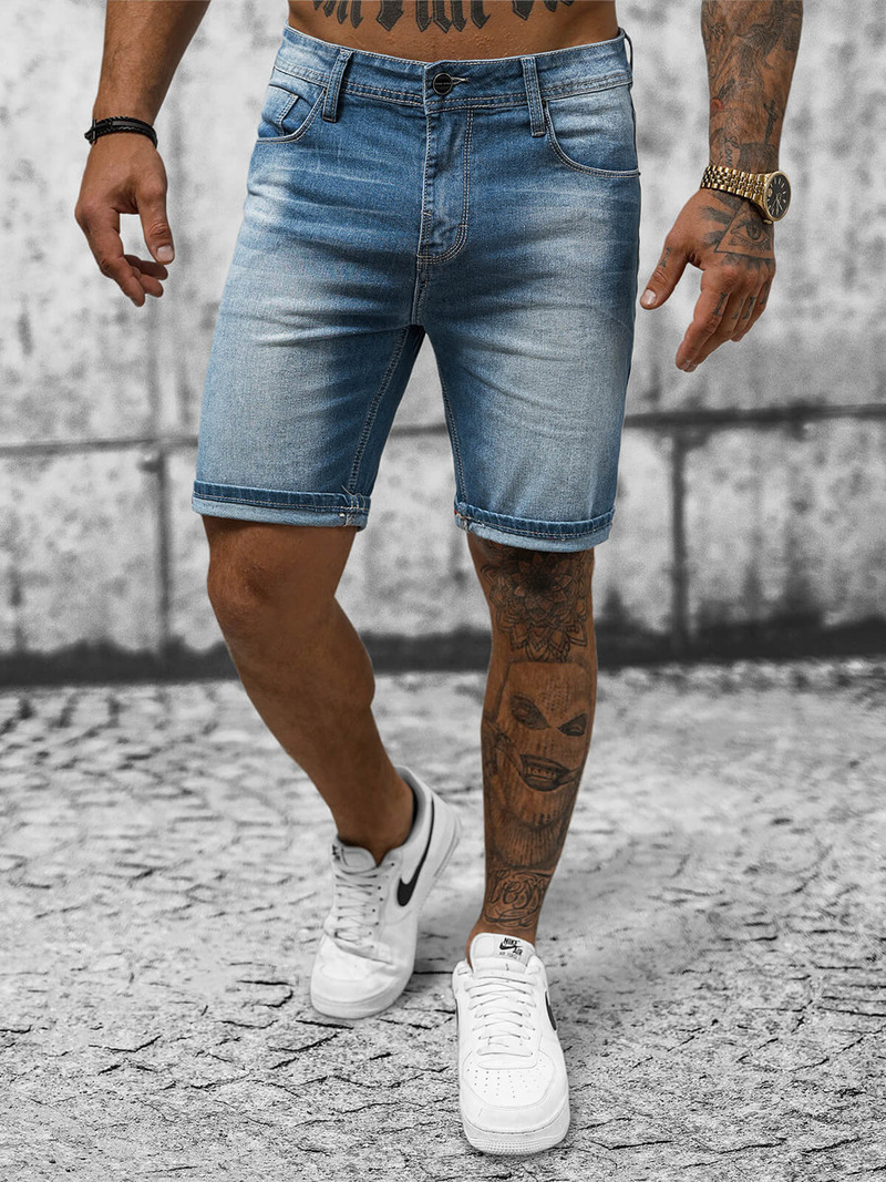 Pantalón corto de hombre azul OZONEE NB/MP0264BC