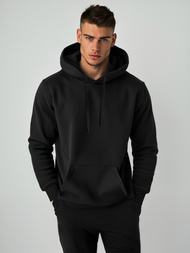 Sudadera de hombre negra OZONEE JS/2009Z 