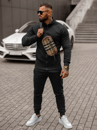 Chándal de hombre negro OZONEE JS/68C10385/3Z