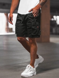 Pantalón corto de hombre negras OZONEE O/WW20015/1