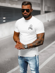 Camiseta de hombre blanco OZONEE NB/MT3066