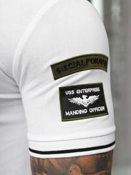 Polo de hombre blanca OZONEE NB/MT3144