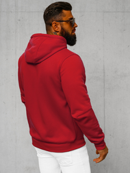 Sudadera de hombre rojo oscuro OZONEE JS/2008Z
