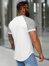 Camiseta de hombre blanca OZONEE O/B1212