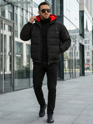 Chaqueta de hombre negra OZONEE JS/31M5003Z