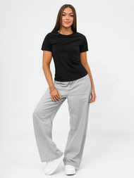 Camiseta de mujer negra OZONEE JS/96T678/3