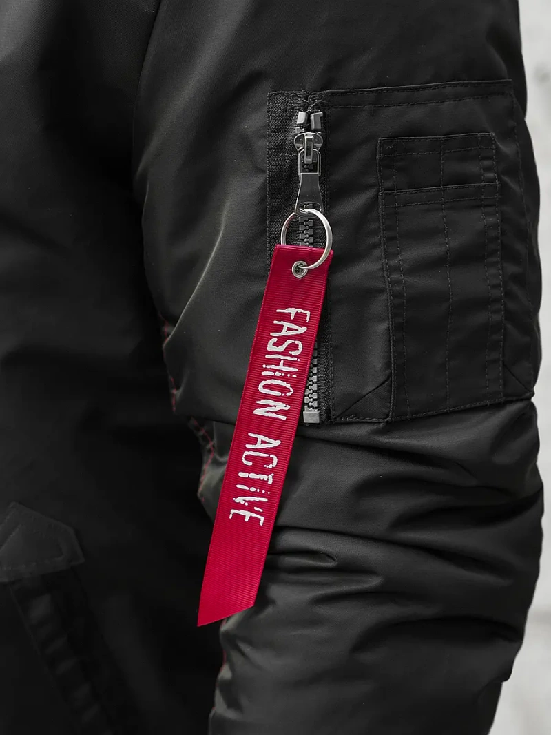 Chaqueta de hombre negra OZONEE O/X1026KZ