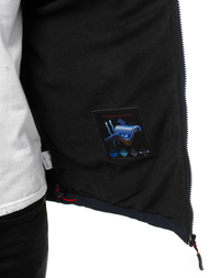 Chaqueta de hombre azul marino rojo OZONEE GE/12262
