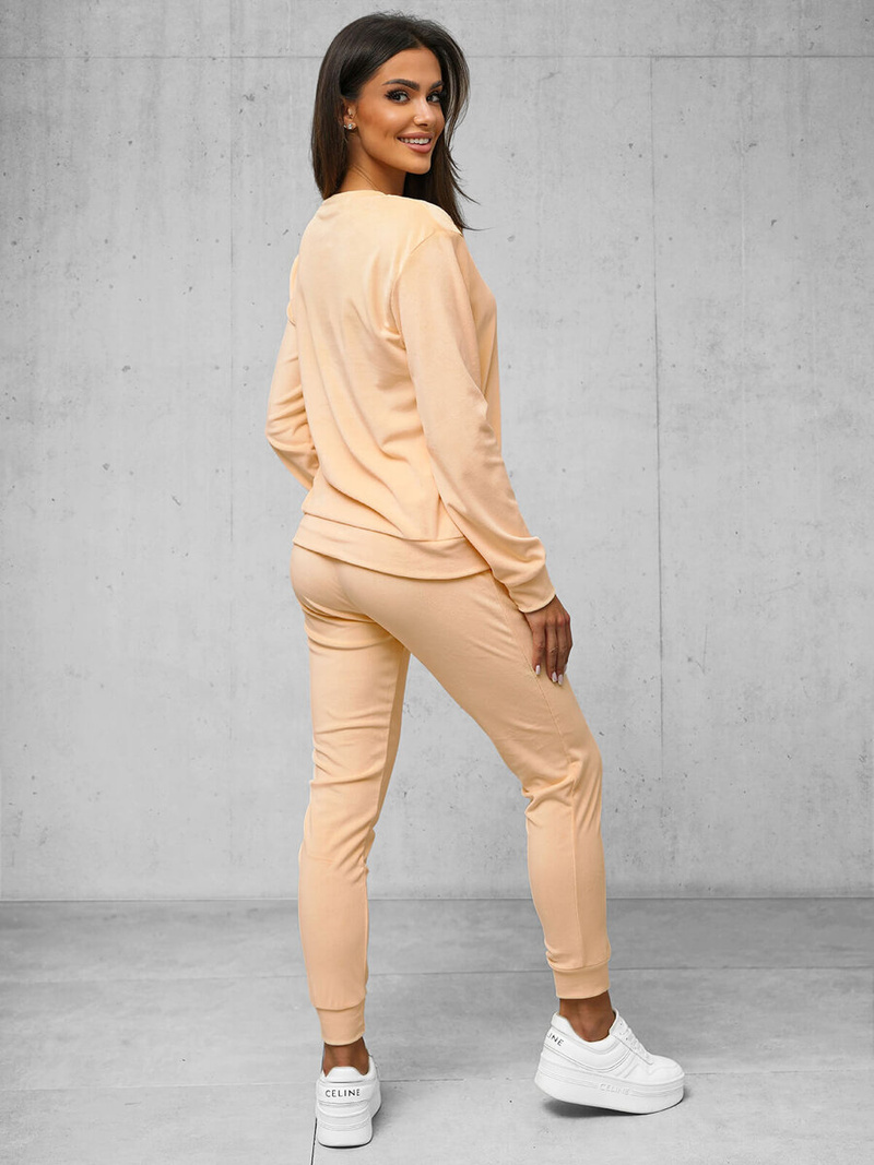 Chándal velour de mujer de salmón OZONEE O/8C1173/150Z