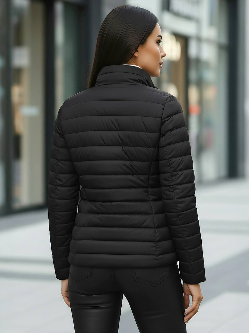 Chaqueta de mujer negra OZONEE JS/16M9109/392Z