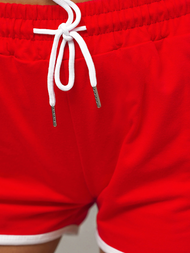Pantalones cortos de chándal para mujer rojo OZONEE JS/8K208/18Z