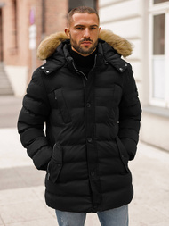 Chaqueta de hombre negra OZONEE JS/5M3122/392Z