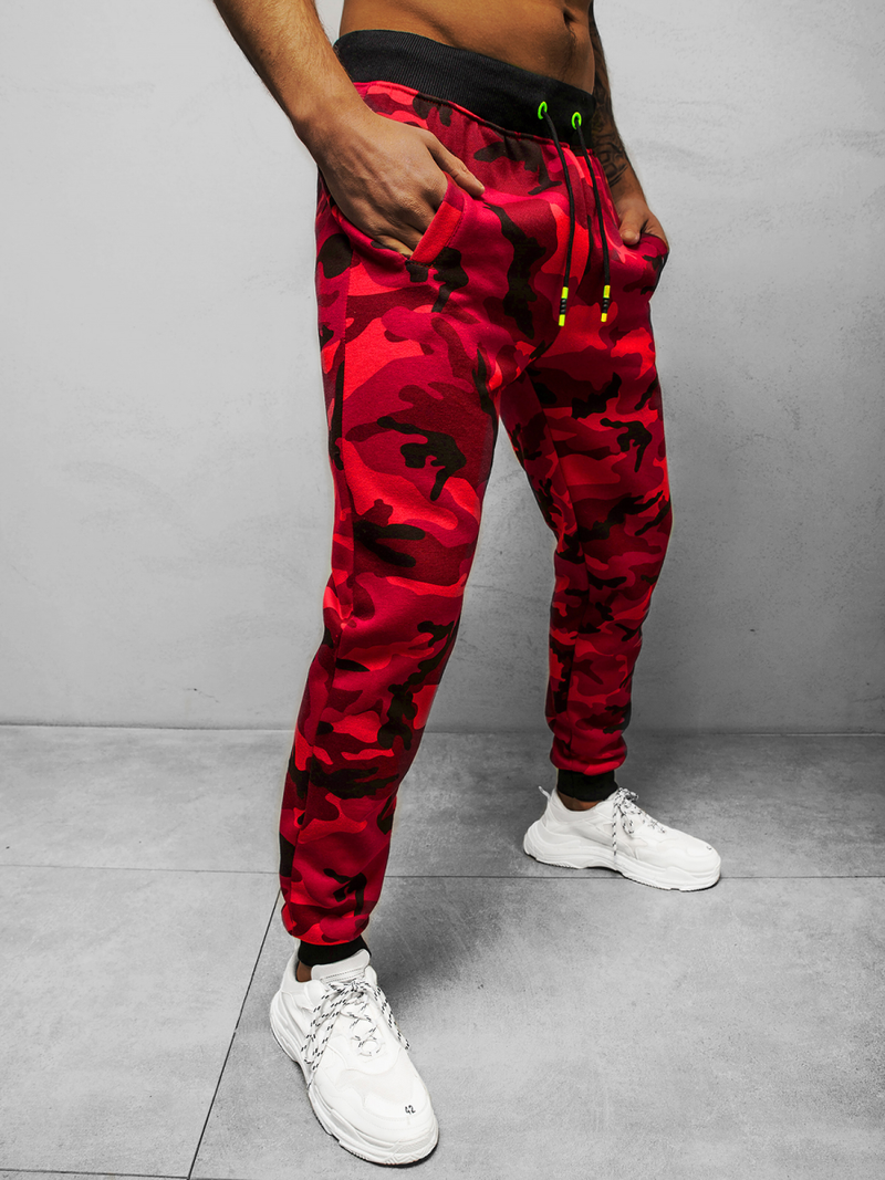 Pantalón de chándal de hombre rojo OZONEE JS/KZ15