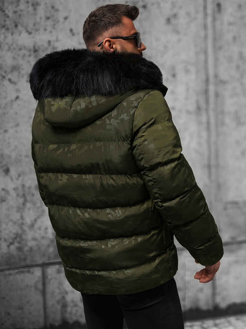 Chaqueta de hombre verde OZONEE JS/27M8109