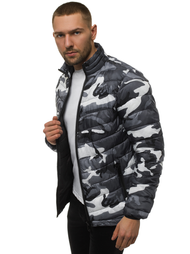 Chaqueta de hombre gris-camuflaje OZONEE JS/SM80Z