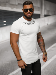 Camiseta de hombre blanco OZONEE O/T7256
