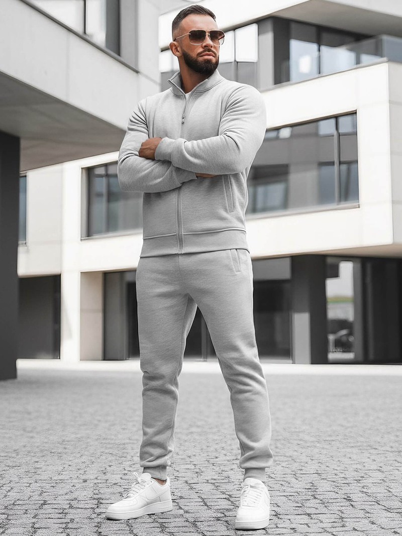 Chándal de hombre gris OZONEE JS/68C10385/2