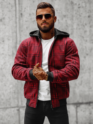 Chaqueta de hombre roja OZONEE O/3A58