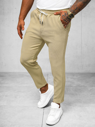 Pantalón chino de hombre beige OZONEE O/K963SP