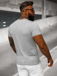 Camiseta de hombre gris OZONEE JS/712007Z