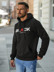 Sudadera de hombre negra OZONEE JS/8B1756/3