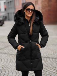 Chaqueta de mujer negra OZONEE JS/16M9099/392Z