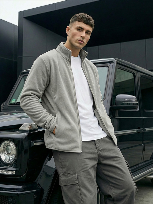 Sudadera de hombre gris OZONEE JS/HH016/2