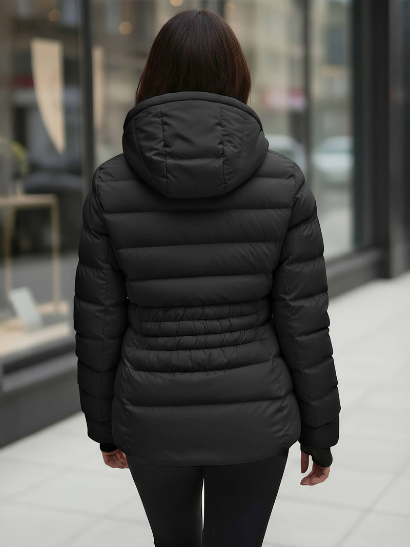 Chaqueta de mujer negra OZONEE JS/M769/392