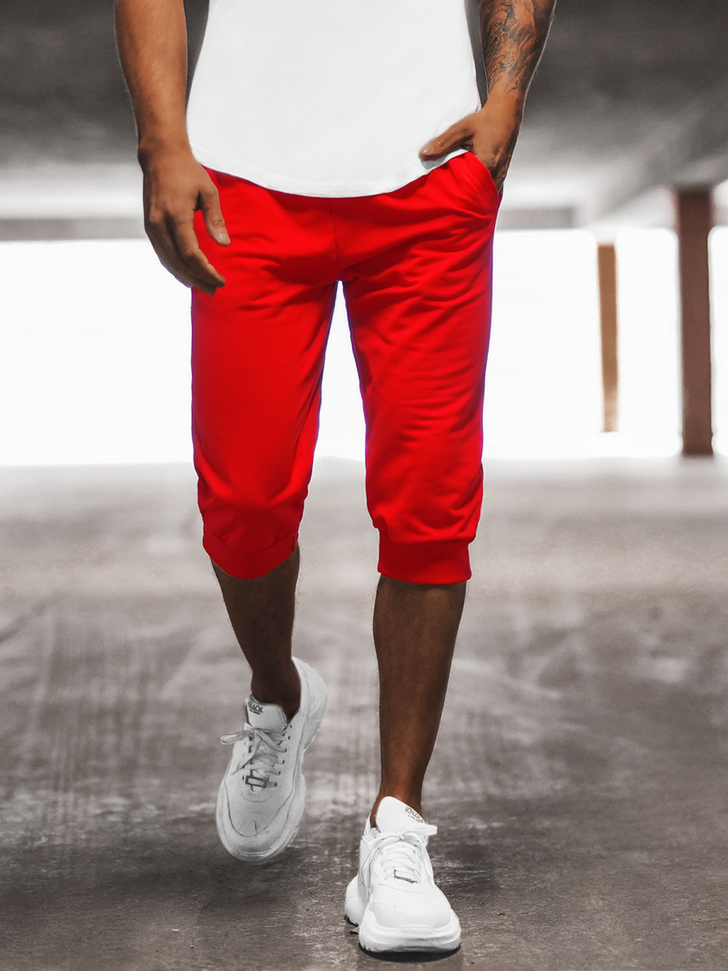Pantalón corto de hombre rojo OZONEE JS/XW07/18Z