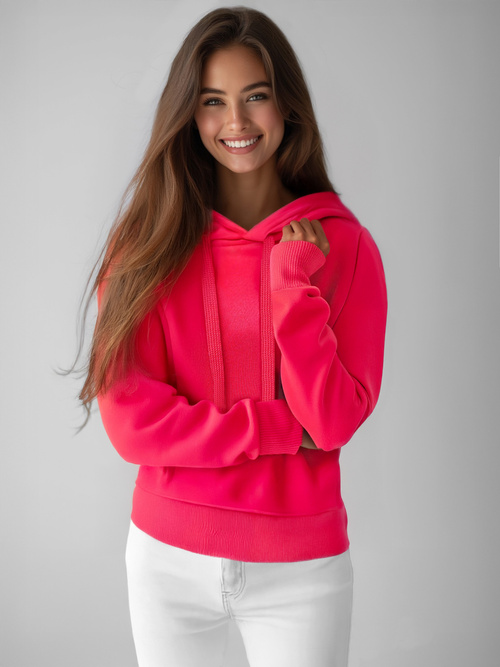 Sudadera de mujer frambuesa OZONEE JS/W02/59Z