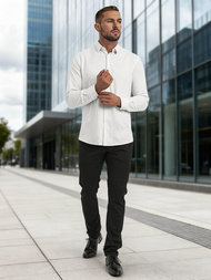 Camisa de hombre blanca OZONEE V/V185