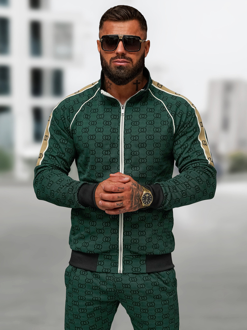 Chándal de hombre verde OZONEE O/FF5110AB