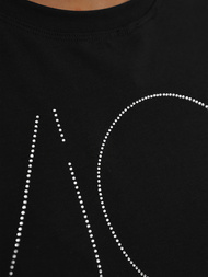 Camiseta de mujer negra OZONEE JS/YJ77841