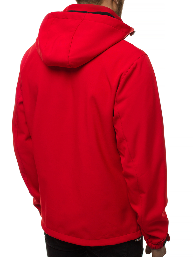 Chaqueta softshell de hombre roja OZONEE JS/56008Z