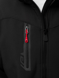 Chaqueta de hombre negra-roja OZONEE GE/12268