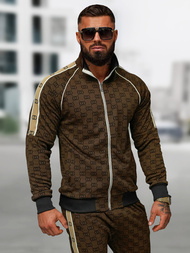 Chándal de hombre beige oscuro OZONEE O/FF5110AB