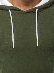 Sudadera de hombre verde-oscura OZONEE O/1252