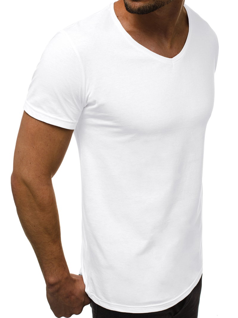 Camiseta de hombre blanco OZONEE O/2309