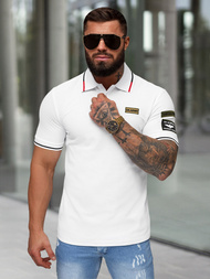 Polo de hombre blanca OZONEE NB/MT3144