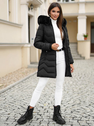 Chaqueta de mujer negra OZONEE JS/16M9121/392Z